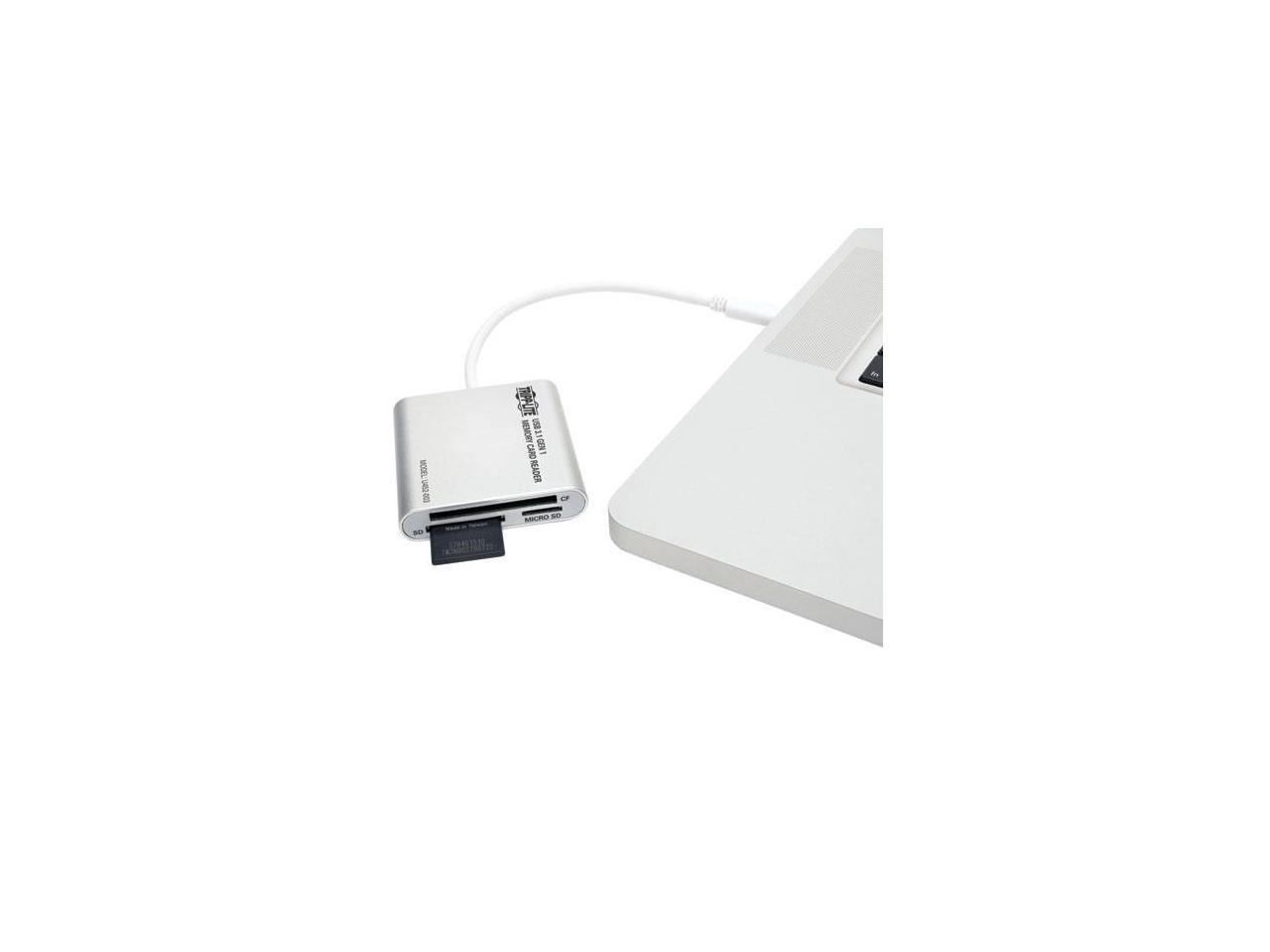Tripp Lite U452-003 USB 3.1 Gen 1 USB Type-C (USB-C) Multi-Drive Smart-Card Flash-Memory Media Reader/Writer (U452-003)
