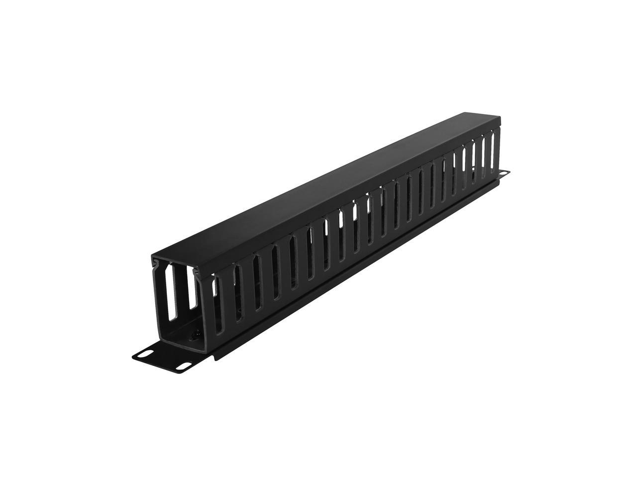 CyberPower 1U 2" Deep Flexible Plastic Duct Cable Manager with Snap on Cover