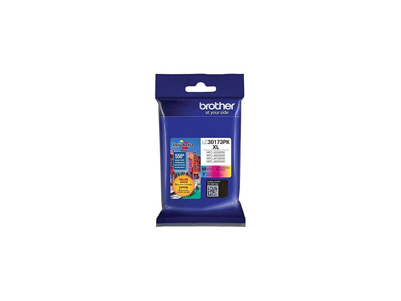 Brother LC30173PK High Yield Ink Cartridge - Combo Pack - Cyan/Magenta/Yellow