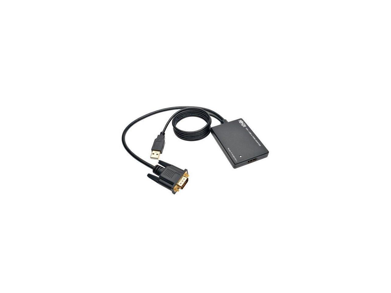 Tripp Lite P116-003-HD-U VGA to HDMI Converter/Adapter with USB Audio and Power, 1080p
