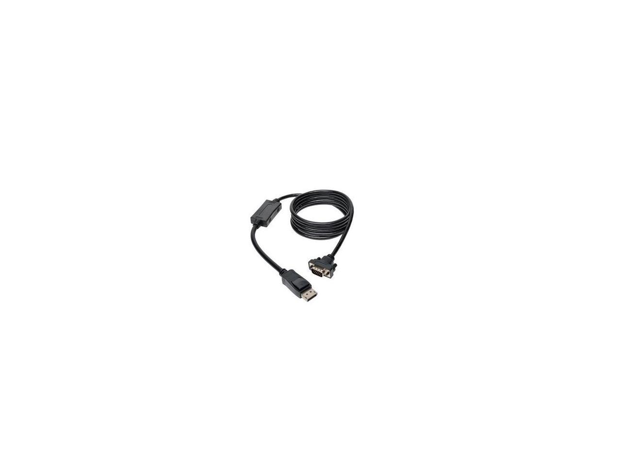 Tripp Lite P581-006-VGA-V2 6 ft. DisplayPort 1.2 to VGA Active Adapter Cable, DP with Latches to HD15 (M/M), 1920x1200/1080p