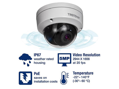 TRENDnet Indroutdr 5Mp H265 Camera (TV-IP317PI)