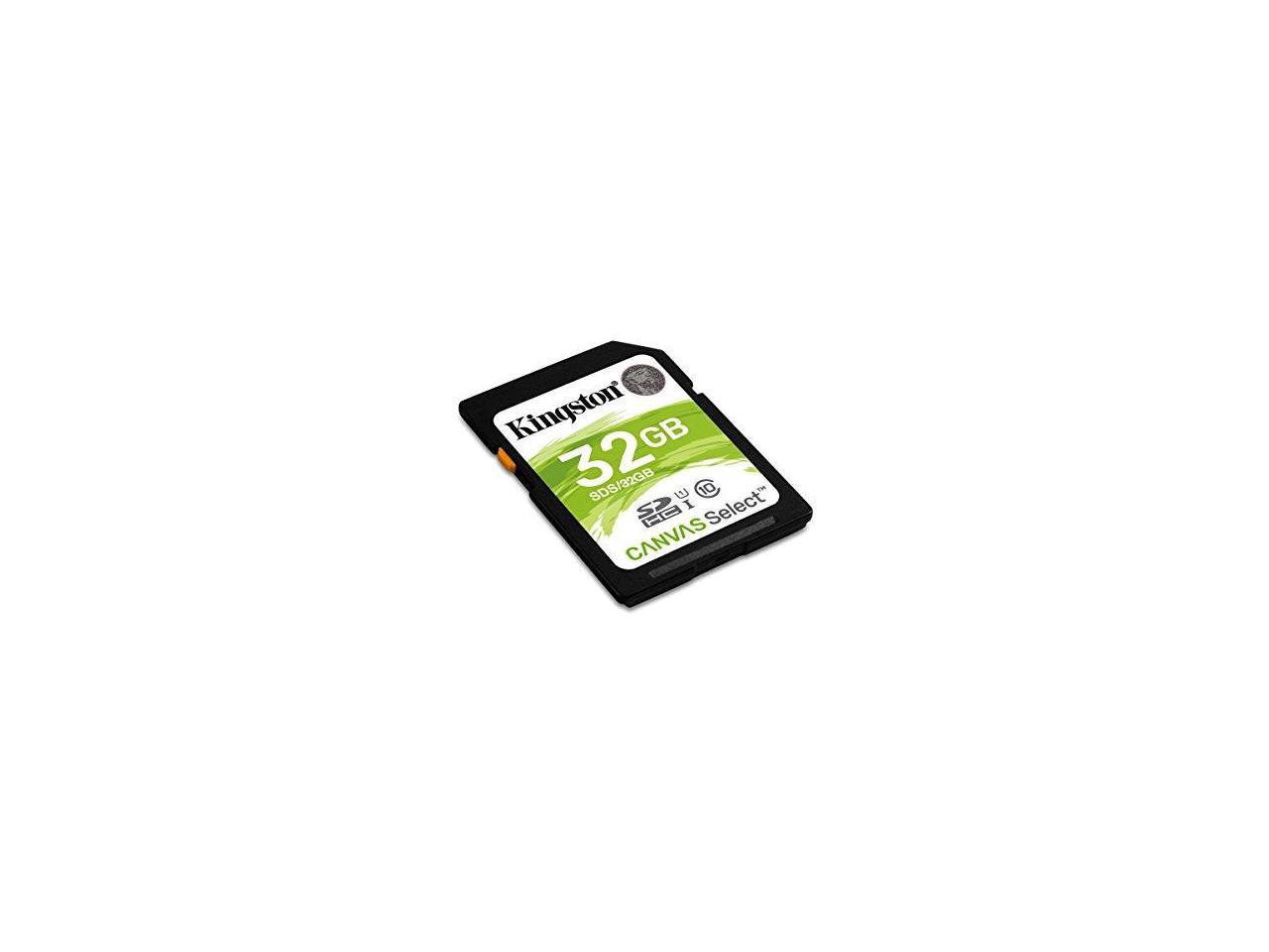Kingston 32GB SDHC Canvas Select 80R CL10 UHS-I