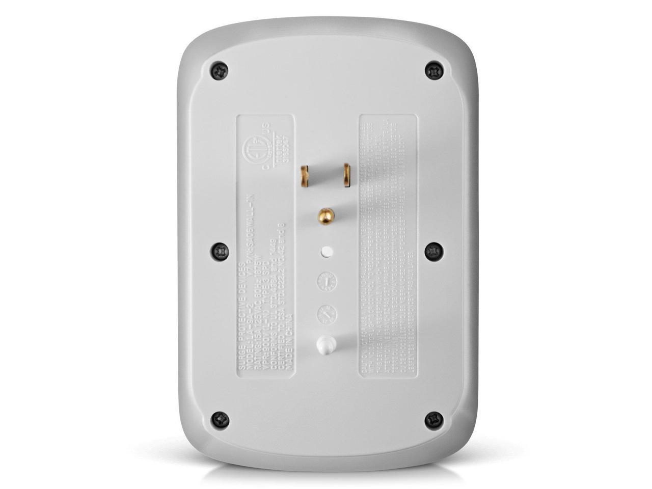 V7 6-Outlet Wall Tap Surge 1200J (SA06WALL-1N)