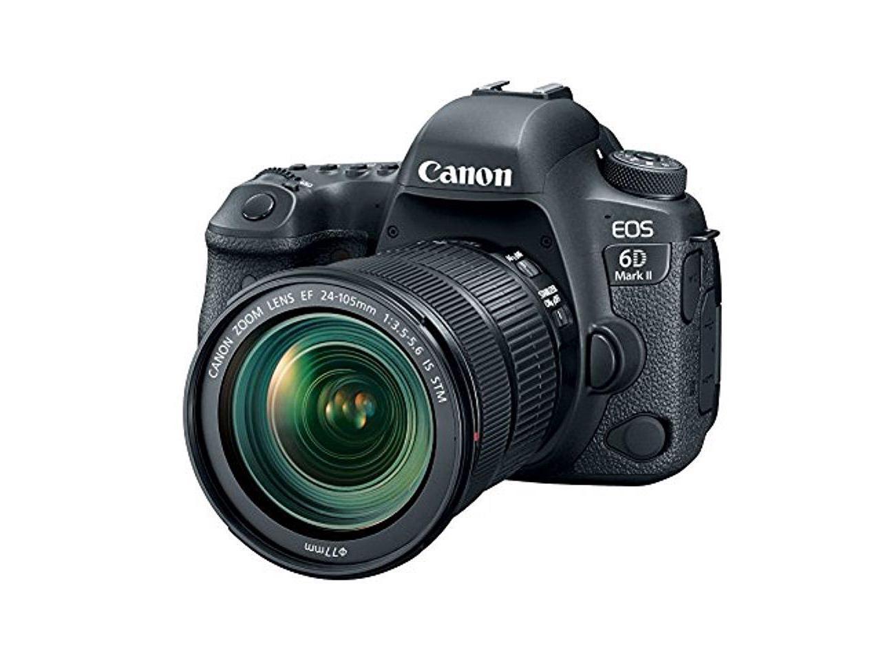 Canon EOS 6D Mark II 26.2MP Full-Frame Digital SLR Camera with EF 24-105mm IS STM Lens
