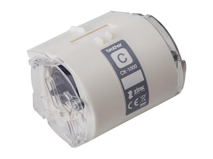 Brother Genuine CK-1000 ~ 2 (1.97") 50 mm wide x 6.5 ft. (2 m) Cleaning Roll for Brother VC-500W Label and Photo Printers - For Printer - White
