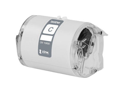 Brother Genuine CK-1000 ~ 2 (1.97") 50 mm wide x 6.5 ft. (2 m) Cleaning Roll for Brother VC-500W Label and Photo Printers - For Printer - White