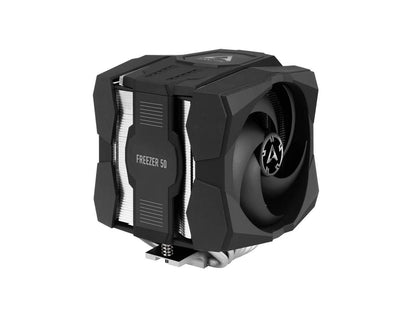 Arctic ACFRE00080A Freezer 50 (incl. A-RGB Controller) - Multi Compatible Dual Tower CPU Cooler with A-RGB CPU Cooler for AMD