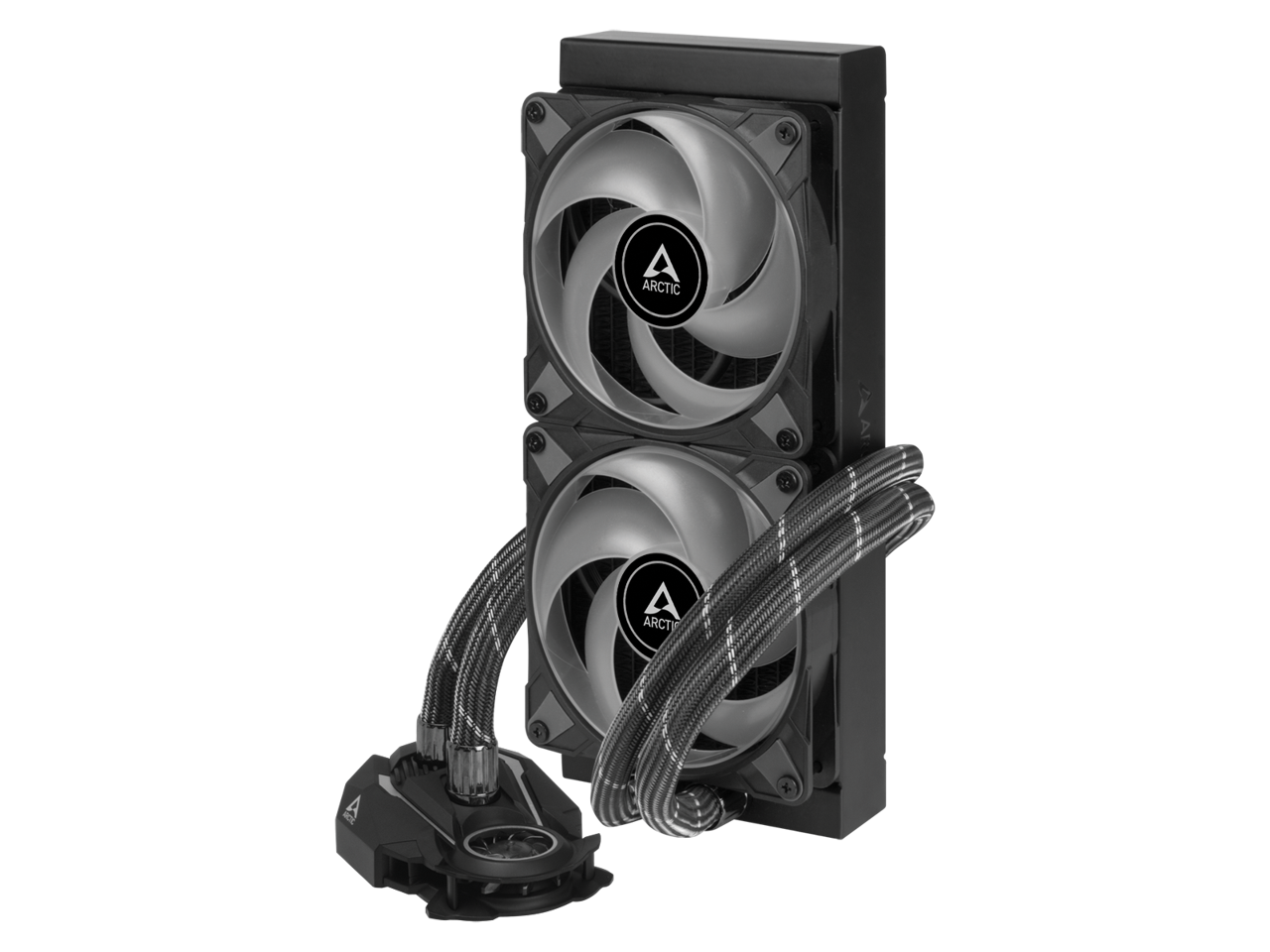 ARCTIC ACFRE00098A Liquid Freezer II 240 RGB - Multi-Compatible All-in-one CPU AIO Water Cooler with RGB, Compatible with Intel & AMD, efficient PWM-Controlled Pump, Fan Speed: 200-1800 RPM - Black