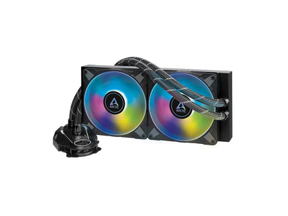 ARCTIC Liquid Freezer II 280 A-RGB - Multi-Compatible All-in-one A-RGB CPU AIO Water Cooler, Black ACFRE00106A