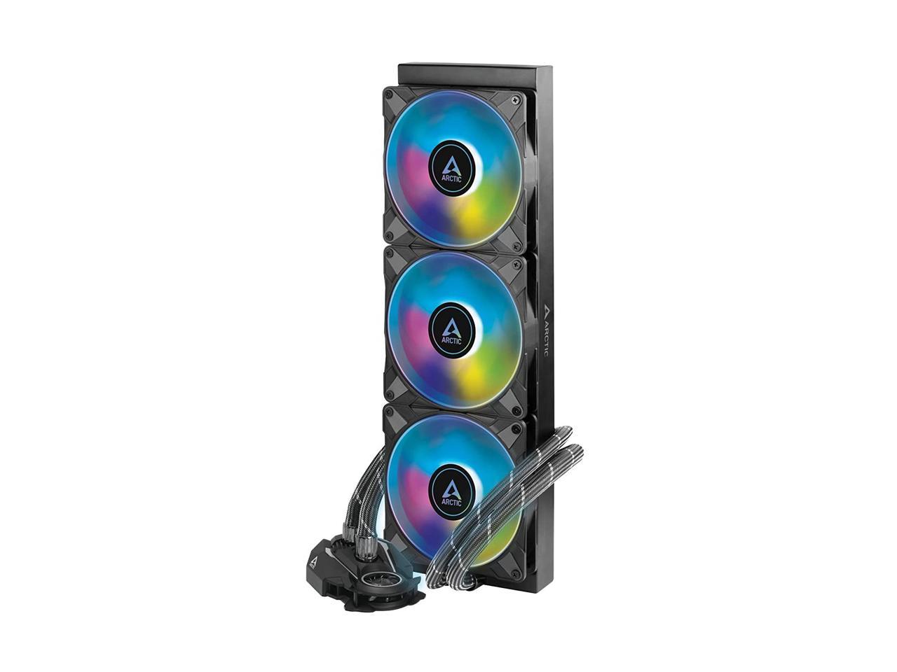 ARCTIC Liquid Freezer II 420 A-RGB Multi-Compatible All-in-one CPU AIO Water Cooler with A-RGB - Black ACFRE00109A