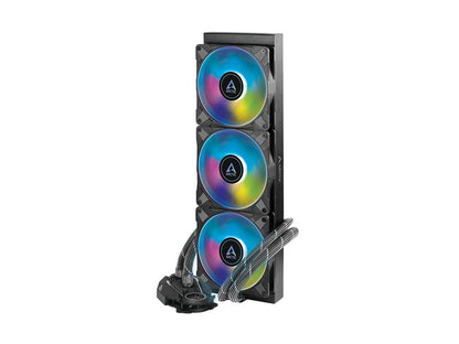 ARCTIC Liquid Freezer II 420 A-RGB Multi-Compatible All-in-one CPU AIO Water Cooler with A-RGB - Black ACFRE00109A
