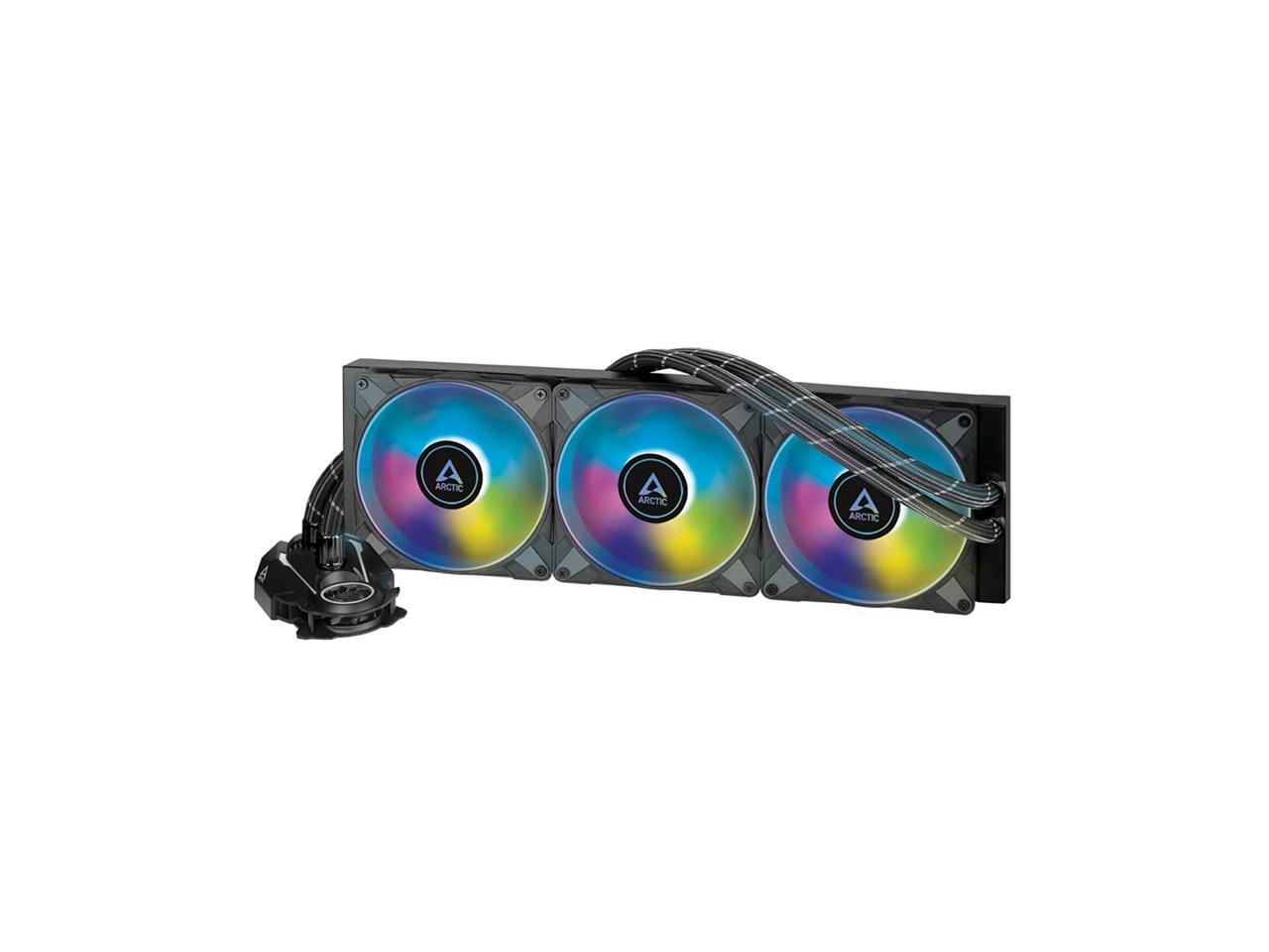 ARCTIC Liquid Freezer II 420 A-RGB Multi-Compatible All-in-one CPU AIO Water Cooler with A-RGB - Black ACFRE00109A