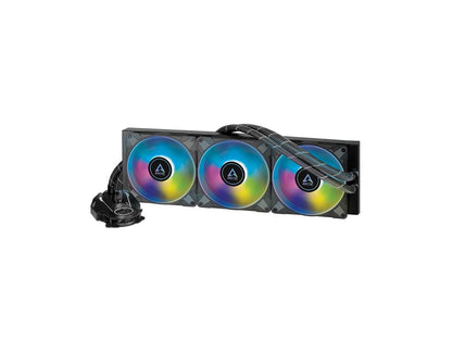 ARCTIC Liquid Freezer II 420 A-RGB Multi-Compatible All-in-one CPU AIO Water Cooler with A-RGB - Black ACFRE00109A