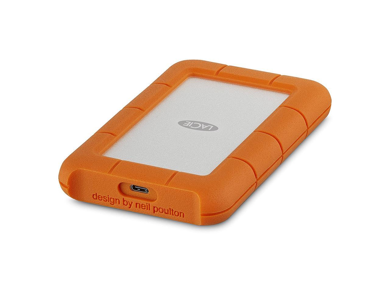 LaCie Rugged USB-C and USB 3.0 2TB Portable Hard Drive - STFR2000800