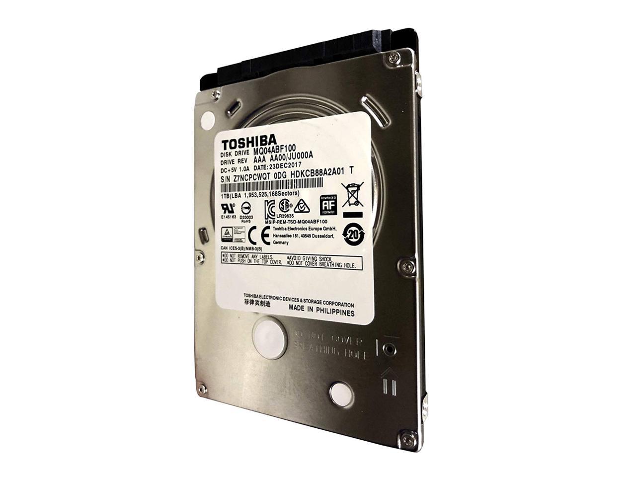 Toshiba MQ04ABF100 1TB 5400RPM SATA 7mm 2.5" 128MB Internal Hard Drive