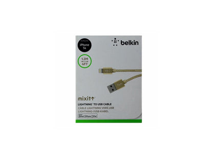 BELKIN BEL65633 4 MIXIT METALLIC LIGHTNING TO USB CABLE GOLD