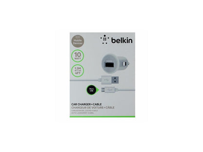 BELKIN F8M700bt04-WHT White Micro Car Charger