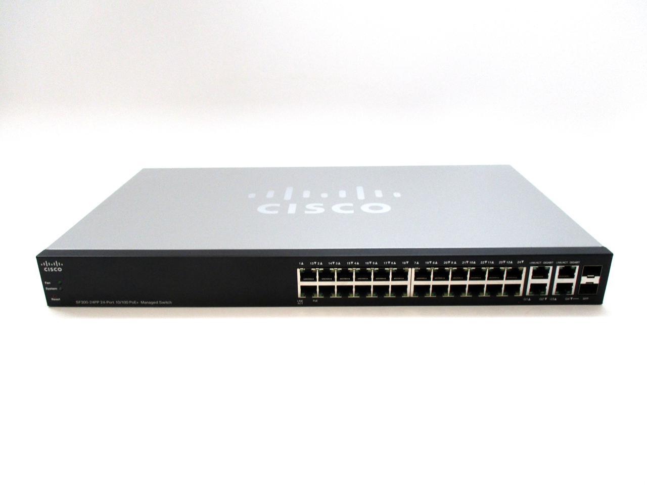 CISCO SMALL BUSINESS SF300-24PP - SWITCH - 24 PORTS - MANAGED - DESKTOP, RACK-MOUNTABLE - SF300-24PP-K9-NA