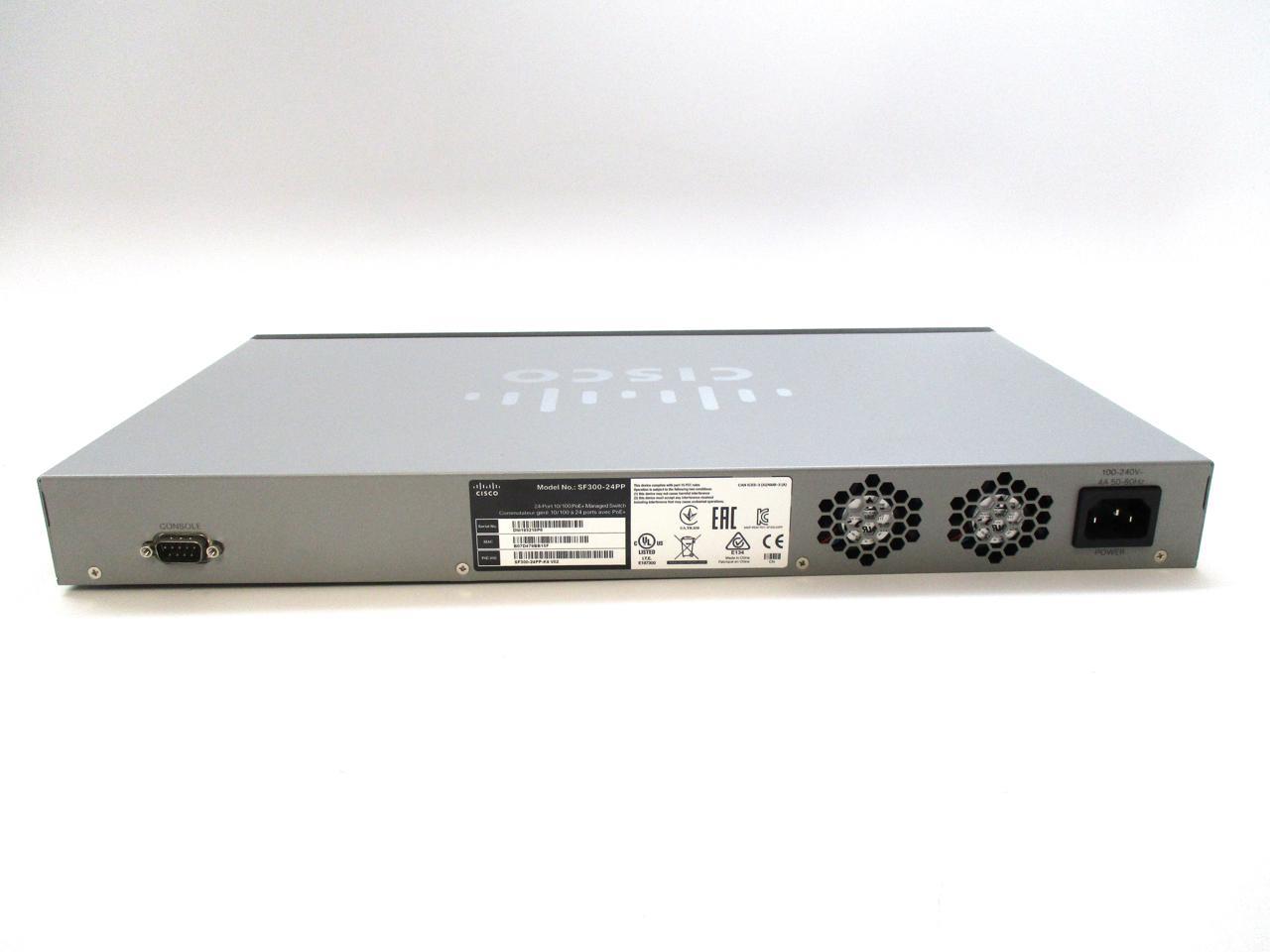 CISCO SMALL BUSINESS SF300-24PP - SWITCH - 24 PORTS - MANAGED - DESKTOP, RACK-MOUNTABLE - SF300-24PP-K9-NA