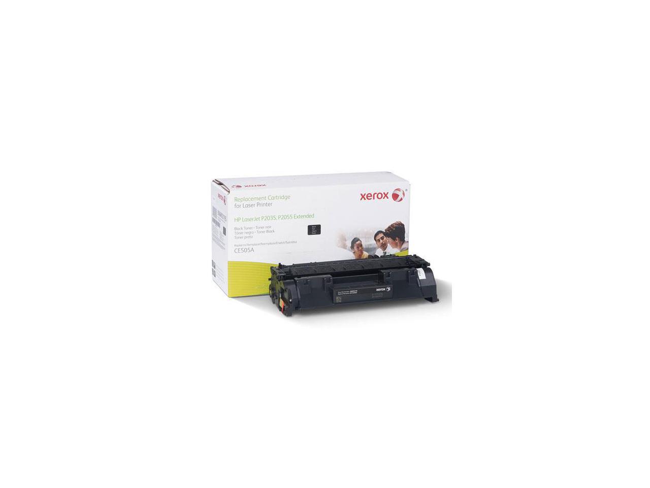 Xerox 006R03195 Remanufactured Toner Cartridge Replaces HP CE505A, 05A; Black
