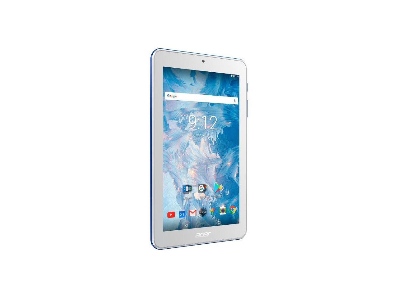 Acer Iconia One 7 B1-7A0-K78B MTK MT8167B (1.30 GHz) 1 GB Memory 16 GB eMMC 7" 1024 x 600 Tablet PC Android 7.0 (Nougat) White