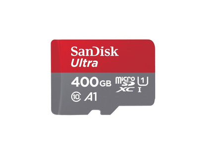SanDisk - SDSQUAR-400G-AN6MA - SanDisk Ultra 400 GB Class 10/UHS-I (U1) microSDXC - 100 MB/s Read - 10 Year Warranty