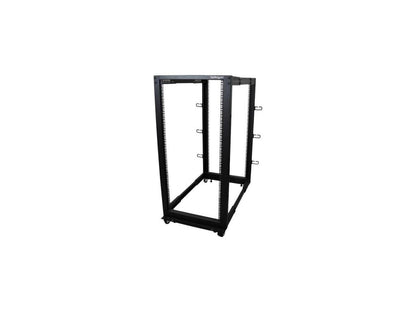 StarTech.com 4POSTRACK25U 25U Adjustable Depth Open Frame 4 Post Server Rack Cabinet - w/ Casters / Levelers and Cable Management Hooks