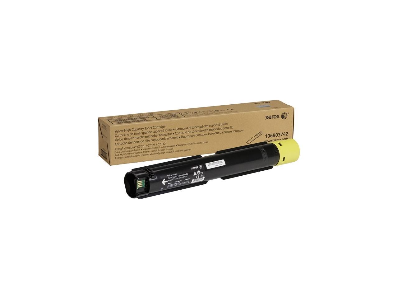 XEROX 106R03742 GENUINEXEROXYELLOWSTANDARDTONERCARTRIDGEFORTHEXEROXC7020/25/30(9,000PAGES)