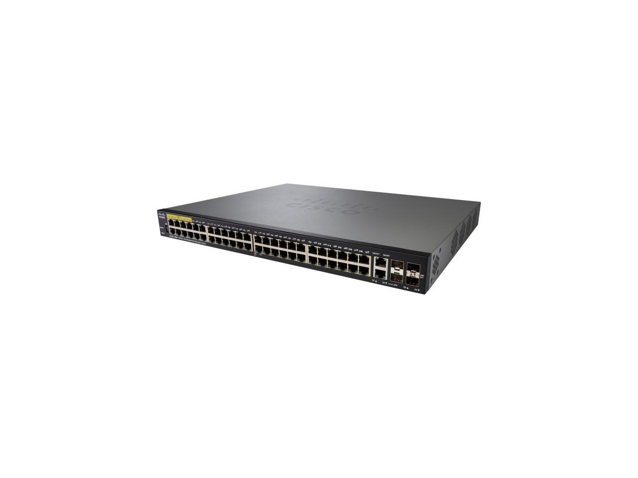 Cisco - SF350-48MP-K9-NA - Cisco SF350-48MP 48-Port 10 100 PoE Managed Switch - 48 Ports - Manageable - 3 Layer