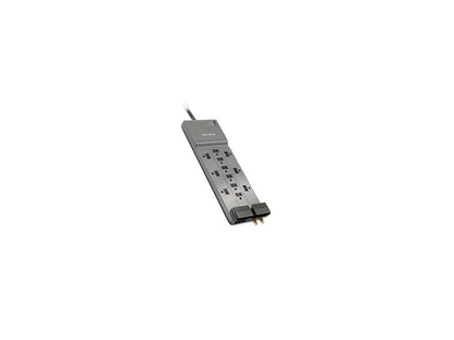 Belkin BLKBE11223008 Surge Protector 3940 Joules 12 Outlets 8 ft. Cord Gray