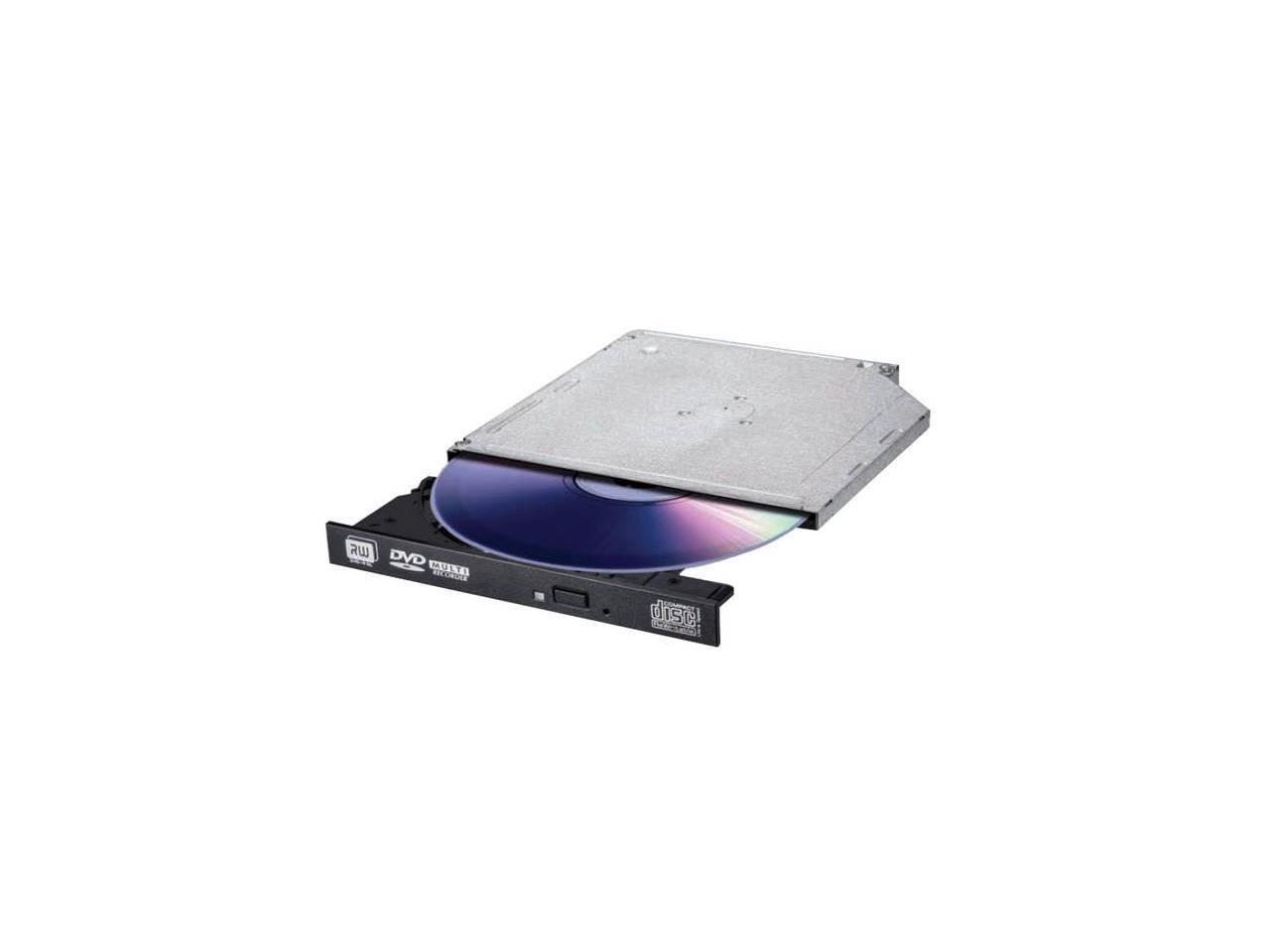 LG Slim DVD Burner 8X DVD+R 8X DVD+RW 6X DVD+R DL 8X DVD-R 6X DVD-RW 8X DVD-ROM 24X CD-R 24X CD-RW 24X CD-ROM Black SATA Model GTC0N