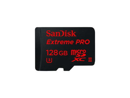 SanDisk Extreme Pro 128GB microSDXC Class 10 UHS-II U-3 Card w/USB 3.0 Reader