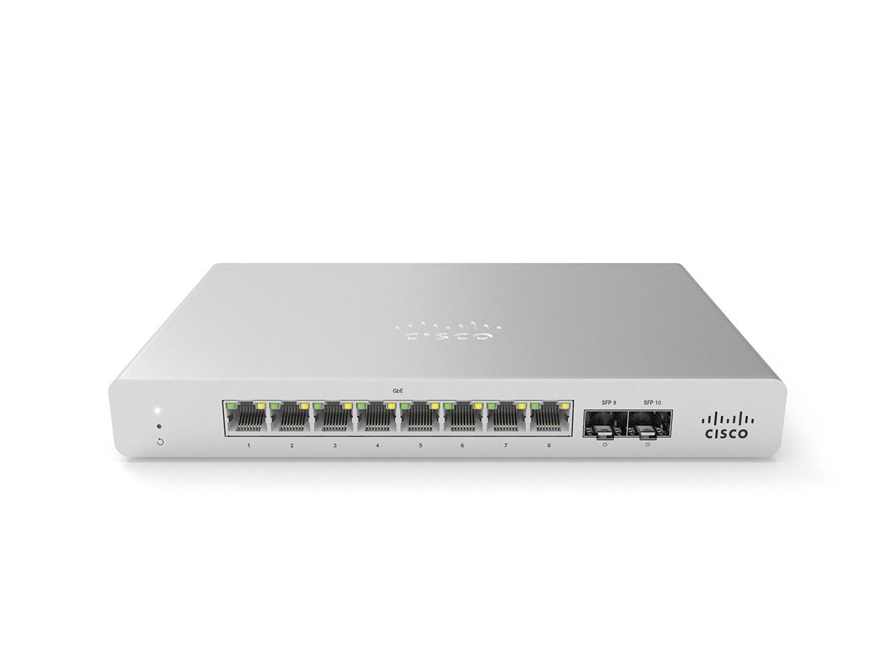 Meraki MS120-8LP 1G L2 Cloud Managed 8x GigE 64W PoE Switch License Required