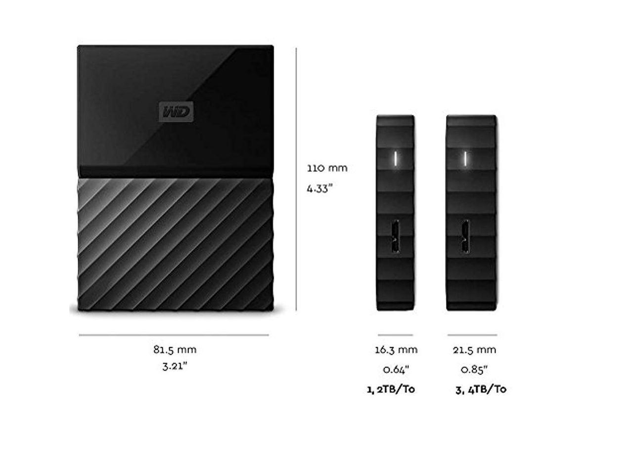 WD 3TB My Passport for Mac Portable Hard Drive - Time Machine Ready with Password Protection