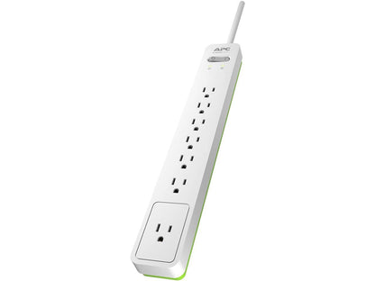 APC SurgeArrest Essential, 1440 Joules, 6 Feet Cable (White)