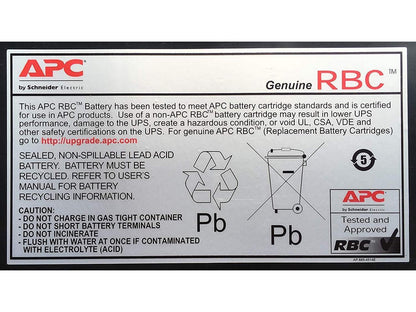 APC UPS Battery Replacement for APC UPS Models BE650G1, BE750G, BR700G, BE850M2, BX850M, BE650G, BN600, BN650M1, BN700MC, BN900M, and select others (RBC17)
