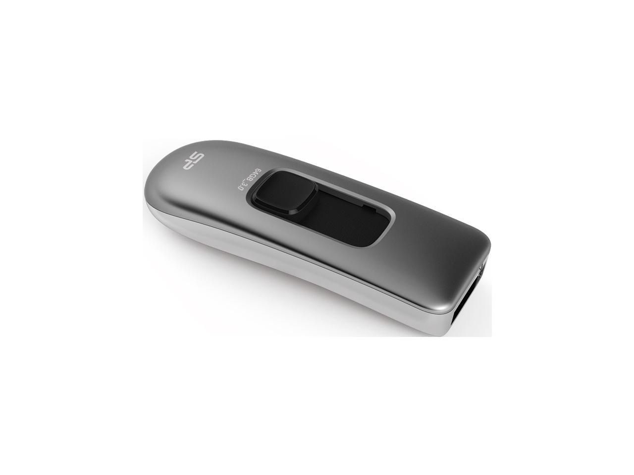 Silicon Power Marvel M70 64GB 230/80 MB/s (read/write) Retractable USB 3.0 Flash Drive Silver