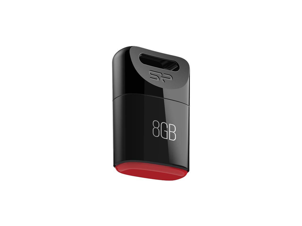 Silicon Power Touch T06 8GB USB 2.0 Flash Drive Black