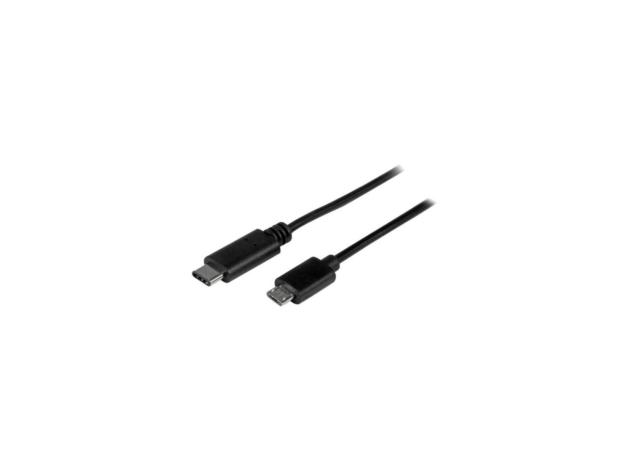 StarTech USB2CUB1M USB C to Micro USB Cable - 3 ft. / 1m - USB 2.0 Cable - Micro USB Cord - Micro B USB C Cable - USB 2.0 Type C