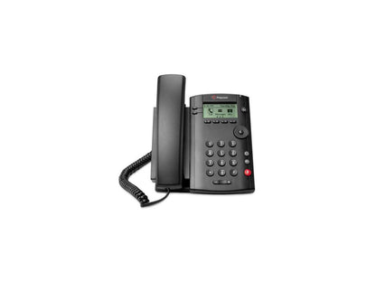Polycom 2200-40250-025 VVX 101 Business Media Corded VoIP Phone W/ Two 10/100 Ethernet Ports