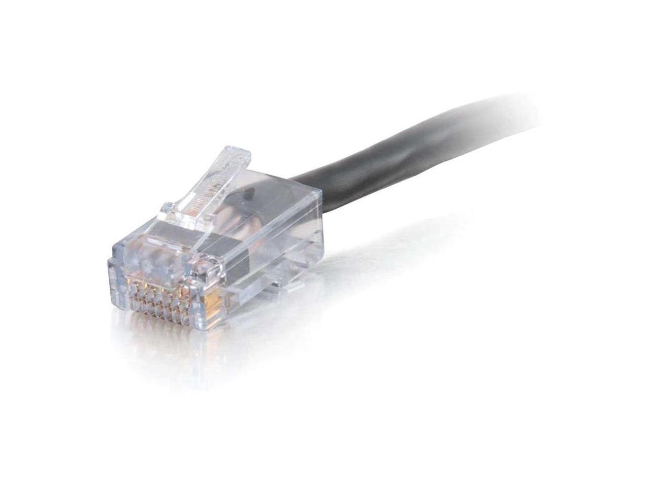 C2G 15301 50FT CAT6 550MHZ ASSEMBLED PLENUM PATCH CABLE - BLACK