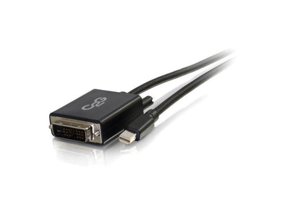 C2G 54335 C2G 6ft Mini DisplayPort Male to Single Link DVI-D Male Adapter Cable - Black - DisplayPort/DVI-D for Monitor, Notebook, Tablet - 6 ft - 1 x Mini DisplayPort Male Digital Audio/Video - 1 x
