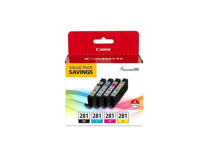 Canon Cli-281 Ink Cartridge - Black Cyan Magenta Yellow