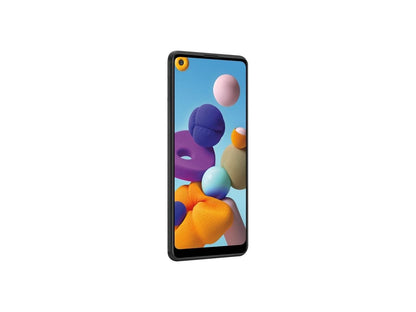 Samsung Galaxy A21 Factory Unlocked Android Cell Phone, US Version Smartphone, 32GB Storage, Long-Lasting Battery, 6.5" Infinity Display, Quad Camera, Black