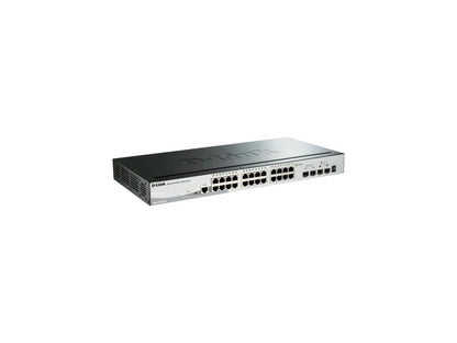 D-LINK SYSTEMS DGS-1510-28X SMART PRO GIGABIT SWITCH. 24 PORT WITH 4 10G SFP+. LIMITED LIFETIME WARRANTY