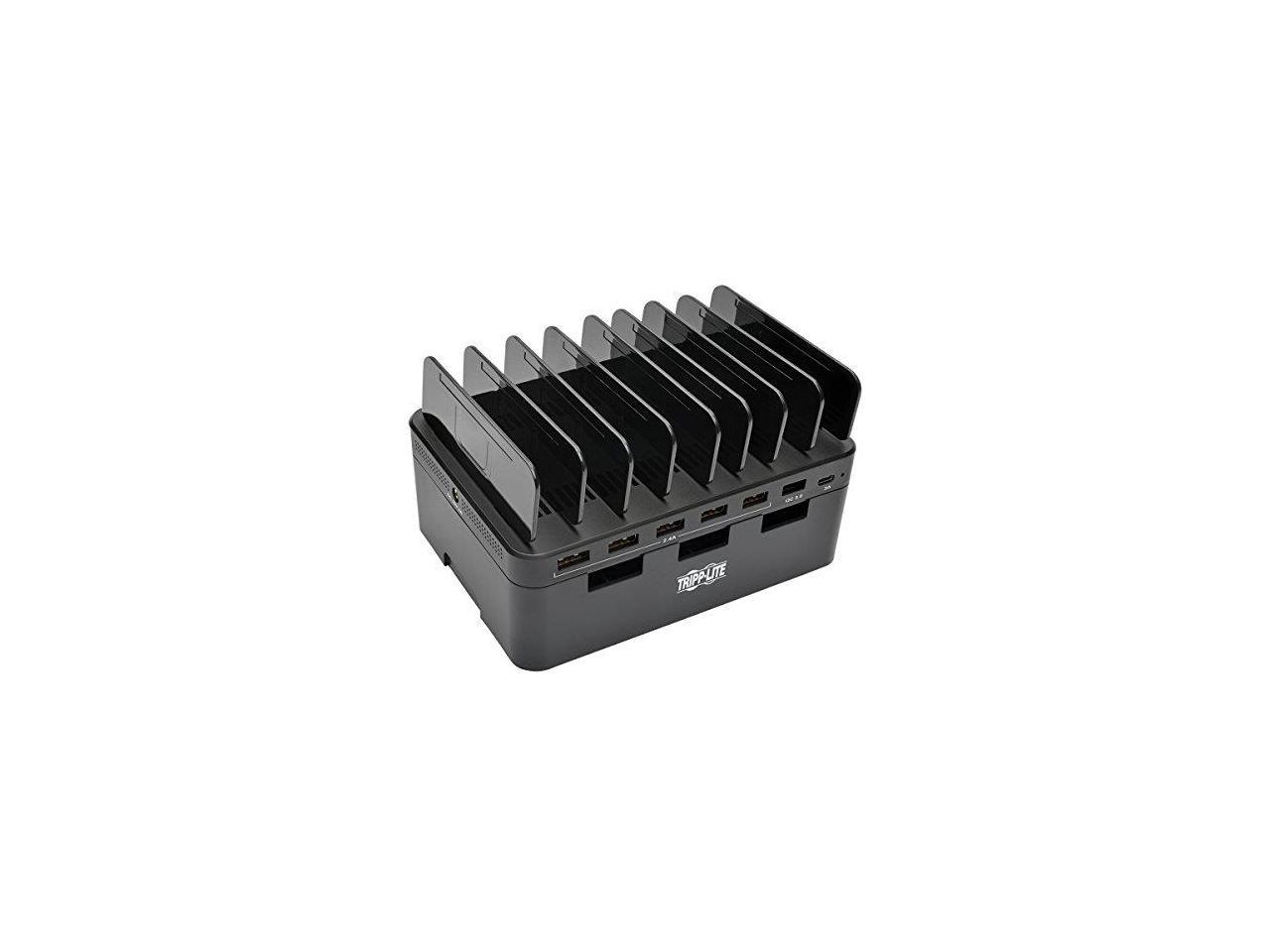 Tripp Lite U280-007-CQC-ST 7-Port Usb Charging Station Hub With Quick Charge 3.0, Usb-C Port, Device Storage, 5V 4A (60W) Usb Charge Output - Power Adapter - 60 Watt - 4 A - 7 Output Connectors (6 X