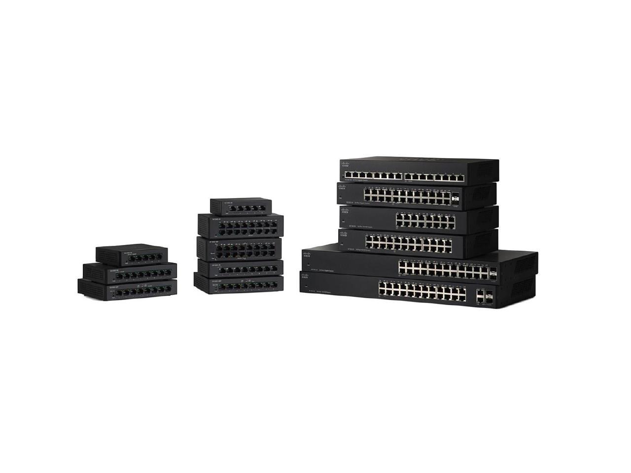 Cisco SG110D-05 Desktop Switch with 5 Gigabit Ethernet (GbE) Ports, Limited Lifetime Protection (SG110D-05-NA)