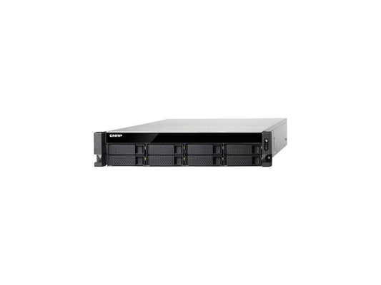 QNAP TS-853BU-RP-4G-US 2U 8-Bay NAS/iSCSI IP-SAN,10GbE-Ready, PCIe Expansion Slot, Redundant PSU