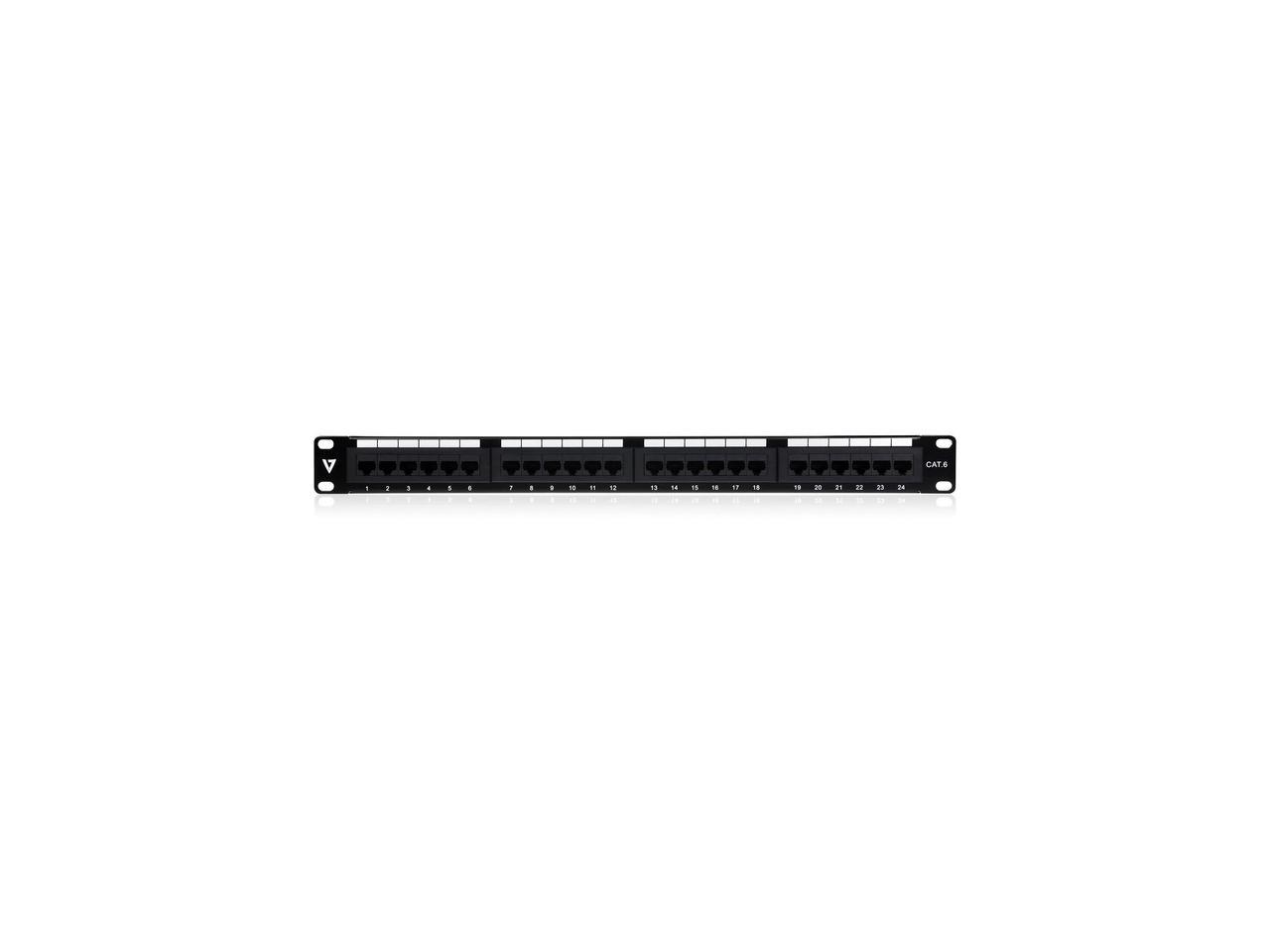 24PORT CAT6 PATCH PANEL 1U